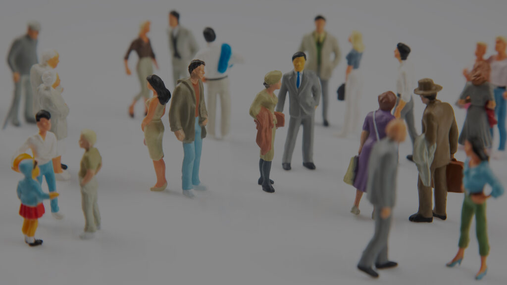 Populations and people on the move illustration