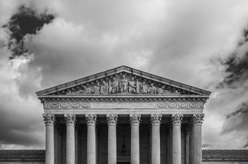 clouds over supreme court of the united states