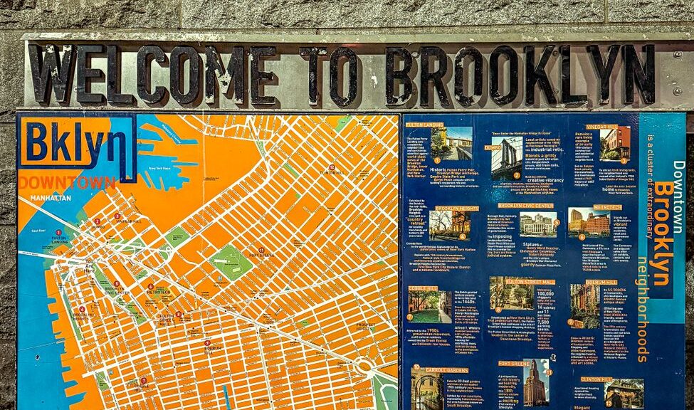 signage welcomes visitors to brooklyn
